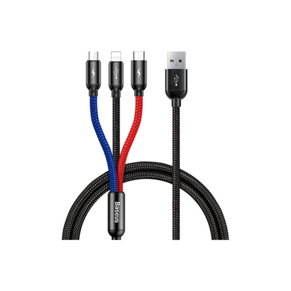 Baseus Three Primary Colors 3 in 1 Cable
