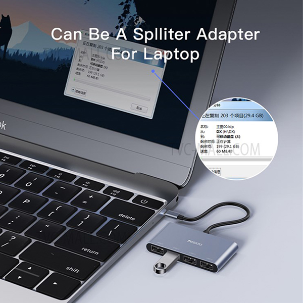 Yesido HB13 Laptop Type-C to USB Hub Adapter in Sri Lanka | CyberDeals.lk -  Ultimate Online Gadget Store in Sri Lanka
