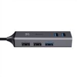 Baseus Cube USB3.0 To USB3.0x3 USB2.0 X2 Hub Adapter 4