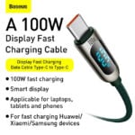 Baseus Digital Display Fast Charging Type C To Type C Cable 1