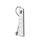 Belkin SurgeMaster 4-Outlet Surge Protection Strip with 2M Power Cord, Protects Desktops, Laptop/Notebooks, Printers, Routers and Other Office Devices