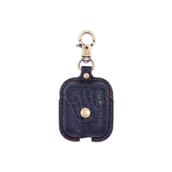 COTEetCI Crocodile Grain Case With Hook For Airpods 2 1