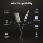 UGREEN 70601 Bluetooth 5.0 Car Receiver AUX With Mic 5