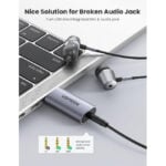 UGREEN 80864 2 In 1 USB External Sound Card Audio Adapter 03