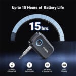 UGREEN 90748 Portable Wireless Car Bluetooth 5.3 Audio Receiver 4