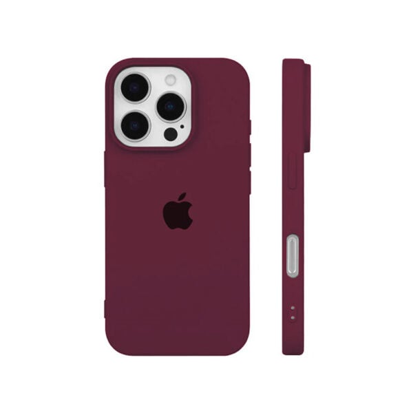 Silicone Case Iphone 16pro Maroon