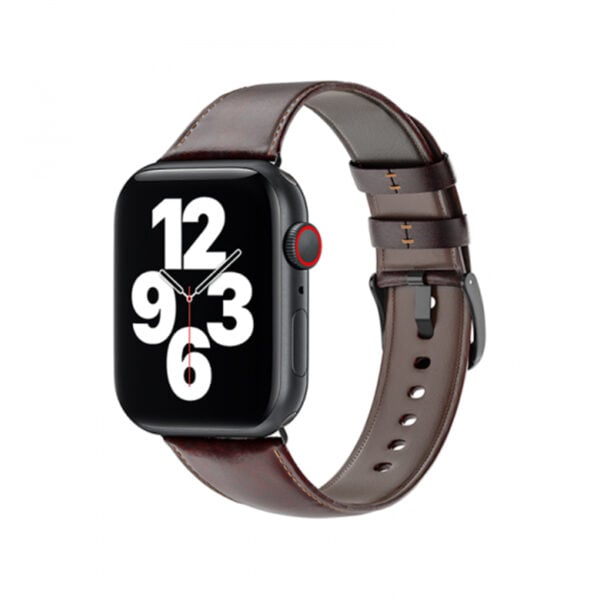 Wiwu Leather Strap For Iwatch Coffee