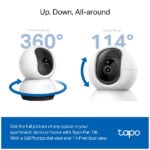 TP-Link Tapo C220 Pan/Tilt Smart AI 2K 4MP QHD 1440p Home Security Wi-Fi Camera