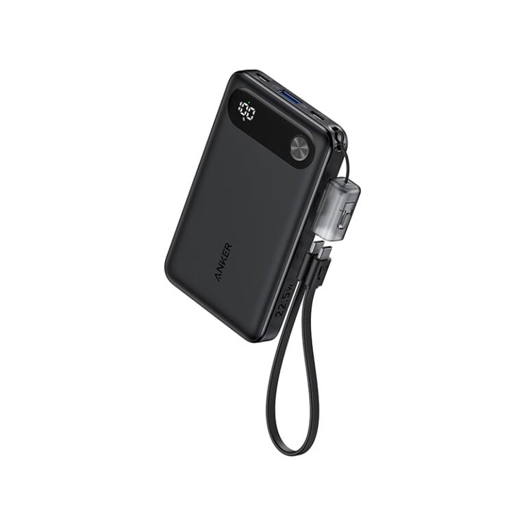 Anker A1257 Powercore 22.5W 10000mAh Power Bank With Built-in USB-C Cable Lanyard