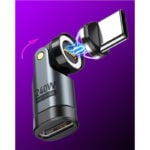 CYBE 9-Pin USB-C to USB-C Magnetic PD 240W 540 Degrees Rotatable OTG Adapter
