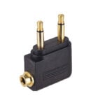 CYBE Dual 3.5mm Male to 3.5mm Female AirPlane Headphone Adapter