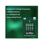 Green Lion Rechargeable Battery- AA 1800mAh 4pcs