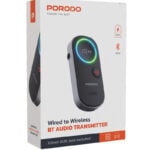 Porodo Wired To Wireless BT Audio Transmitter Bla1