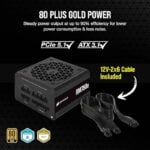 Corsair RMe RM750E – 750 WATT 80 Plus Gold Certified Fully Modular Power Supply