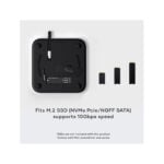 Satechi ST GMMSHS Mac Mini Hub Stand With NVMESATA M.2 SSD Enclosure2