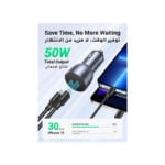 UGREEN 70594 50W Dual USB C PD Fast Car Charger2