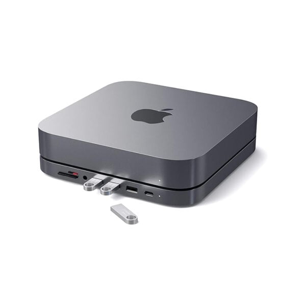 ‎Satechi ST ABHFM Type C Aluminum Stand Hub For Mac Mini2