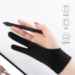 Two-Finger Anti-touch Drawing Gloves for Tablets - Image 2