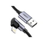 UGREEN 60521 USB to Lightning 90 Degree MFi Certified Cable