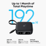 Anker Soundcore P41i True-Wireless Noise Cancelling Earbuds with Built-in USB-C Cable and Portable Phone Charger - Image 4