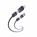 Baseus Versatile 60W USB-C + USB-A to USB-C + Lightning Fast Charging Cable - Image 2