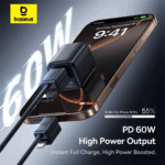 Baseus Versatile 60W USB-C + USB-A to USB-C + Lightning Fast Charging Cable - Image 5