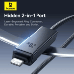 Baseus Versatile 60W USB-C + USB-A to USB-C + Lightning Fast Charging Cable - Image 7