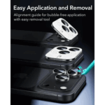 ESR Armorite Clear Camera Lens Protectors for iPhone 14 Pro Max - Image 8