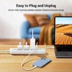 UGREEN 15461 3-Outlet Surge Protection Extension Code with 30W Type-C Port + Dual USB Ports - Image 3