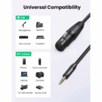 UGREEN 20244 3.5mm Three-Pole Male to XLR Female 2M Audio Cable - Image 3
