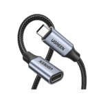UGREEN 80810 100W USB-C Male to Female 0.5M Braided Extension Cable