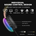 ONIKUMA X25 RGB Gaming Headphones - Image 9