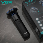 VGR V-325 Professional Mens Shaver with Triple Rotary Heads Magnetic Suction Rechargeable USB Charging Cordless Electric Razor for Smooth Shave - Image 5