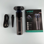 VGR V-325 Professional Mens Shaver with Triple Rotary Heads Magnetic Suction Rechargeable USB Charging Cordless Electric Razor for Smooth Shave - Image 2