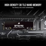 Corsair MP700 Pro 2TB Gen5 M.2 PCIe NVMe Internal SSD - Image 2