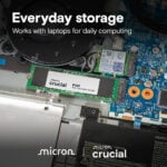 Crucial E100 480GB PCIe Gen4 X4 M.2 NVMe SSD - Image 2