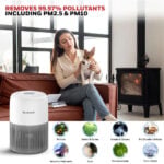 Honeywell Air Touch V1 Air Purifier for Home & Office, 3-in-1, Pre, H13 HEPA, Activated Carbon, Removes 99.99% Pollutants, Allergens, Pet Danger, Smoke, Dust & Pollens - Image 6