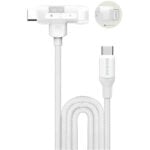 Momax DL56 1-Link Flow Duo 60W USB-C to USB-C & Lightning MFi Certified 1.5M Braided Cable - Image 4