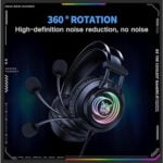 ONIKUMA X80 Abyssal  Mirror 3.5Virtual  Surround RGB Wired  Gaming Headset - Image 2