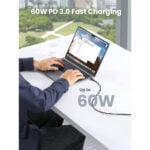UGREEN 10306 60W USB-C Male to Male 2M Cable - Image 7