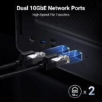 UGREEN 35125B NASync DXP8800 Plus 8 Bay NAS with 256TB Max Storage Support - Image 4