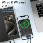 Aspor A386 20000 mAh Magnetic Wireless Portable Power Bank - Image 4
