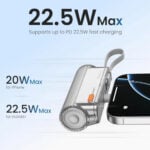 Sharge Flow Mini 2 22.5W 5000mAh Power Bank With Built-in Cable And Connector - Image 2