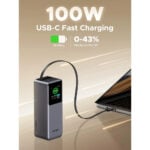 UGREEN 95670B 165W 20000mAh Laptop Charging Power Bank with Built-in Retractable Cable - Image 11