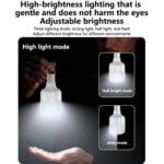 Yesido DH14 3 Level Type-C Charging 2400mAh Rechargeable Emergency LED Light Bulb - Image 6