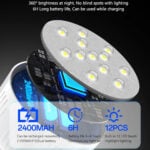 Yesido DH14 3 Level Type-C Charging 2400mAh Rechargeable Emergency LED Light Bulb - Image 4