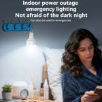 Yesido DH14 3 Level Type-C Charging 2400mAh Rechargeable Emergency LED Light Bulb - Image 3