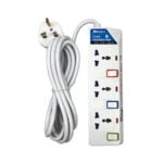 Marken 13A 2500W UK 3 Pin 3 Way Socket Universal Power Strip Extension Cord