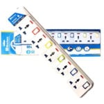 Marken 13A 2500W UK 3 Pin 5 Way Socket Universal Power Strip Extension Cord - Image 2