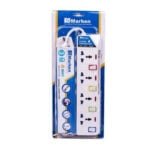 Marken 13A 2500W UK 3 Pin 5 Way Socket Universal Power Strip Extension Cord - Image 3
